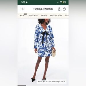 tuckernuck sapphire bloom dress nwt sz medium